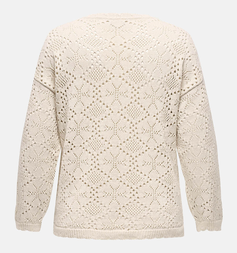 ONLY Carmakoma Gail Life Pull en Beige pour femmes (342988)