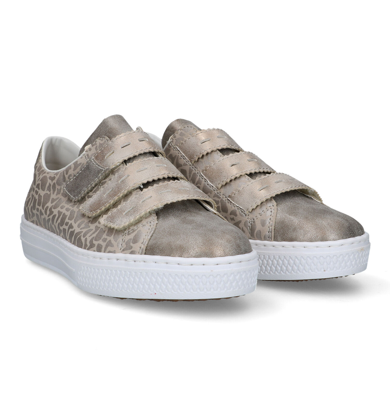 Rieker Beige Velcroschoenen Dames Sneakers Online op TORFS.BE