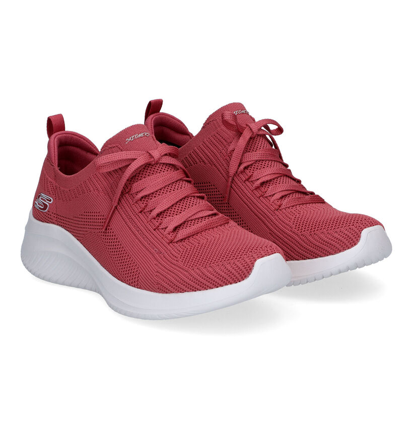 Skechers Ultra Flex 3.0 Big Plan Baskets en Rose pour femmes (305505)