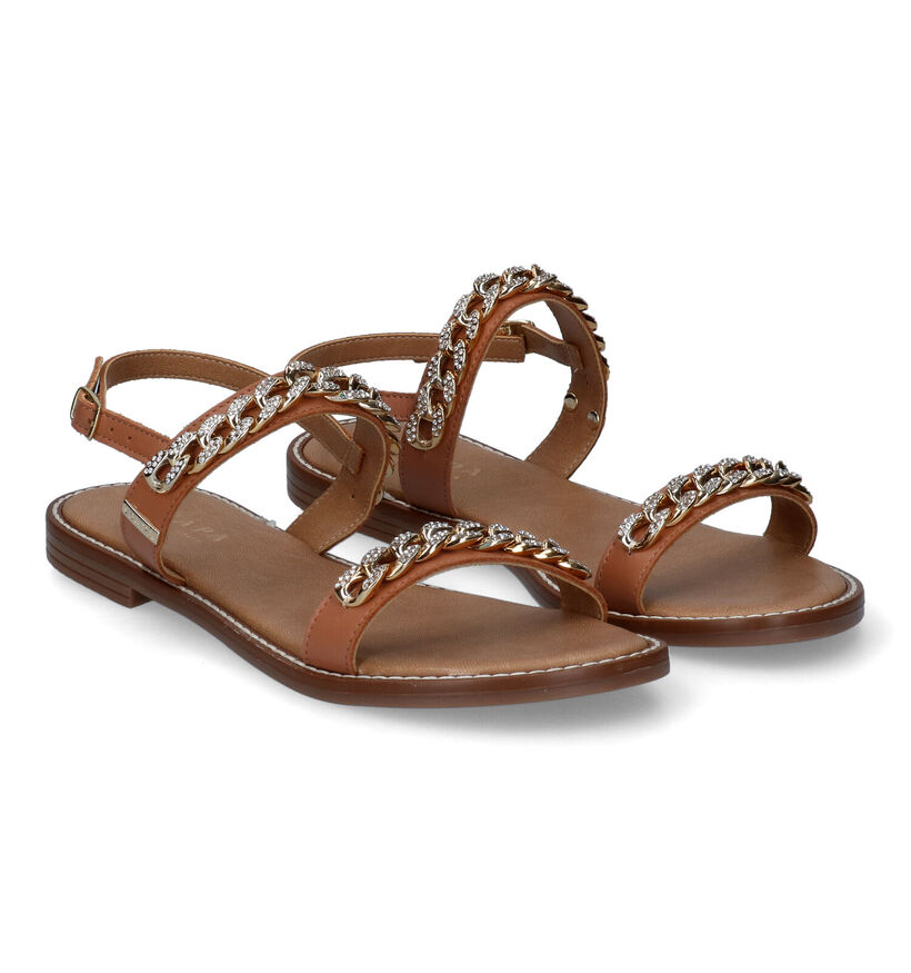 Scapa Cognac Sandalen voor dames (307058)