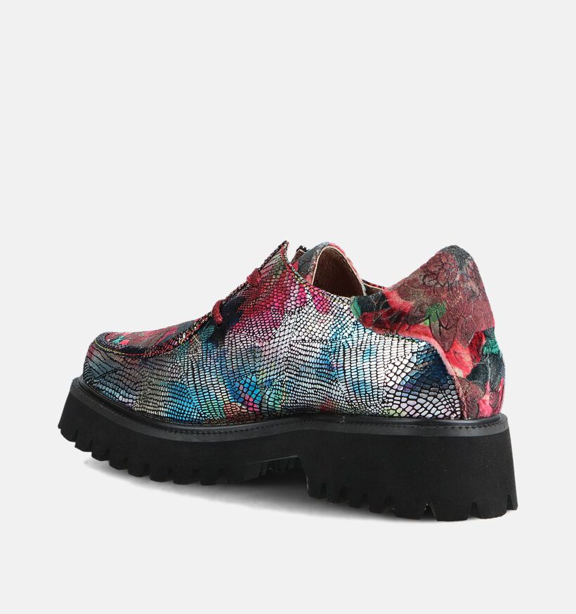Laura Vita Ifcigo Chaussures à lacets en Rouge/Noir pour femmes (364976)