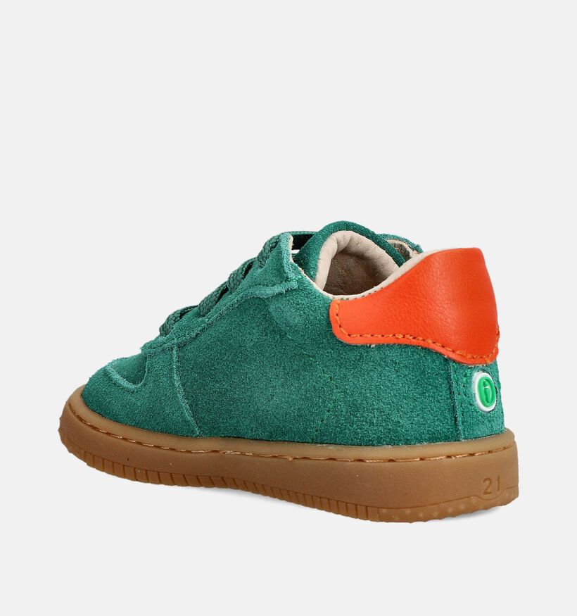Shoesme Groene/Oranje Babysneakers voor jongens, meisjes (363285) - geschikt voor steunzolen