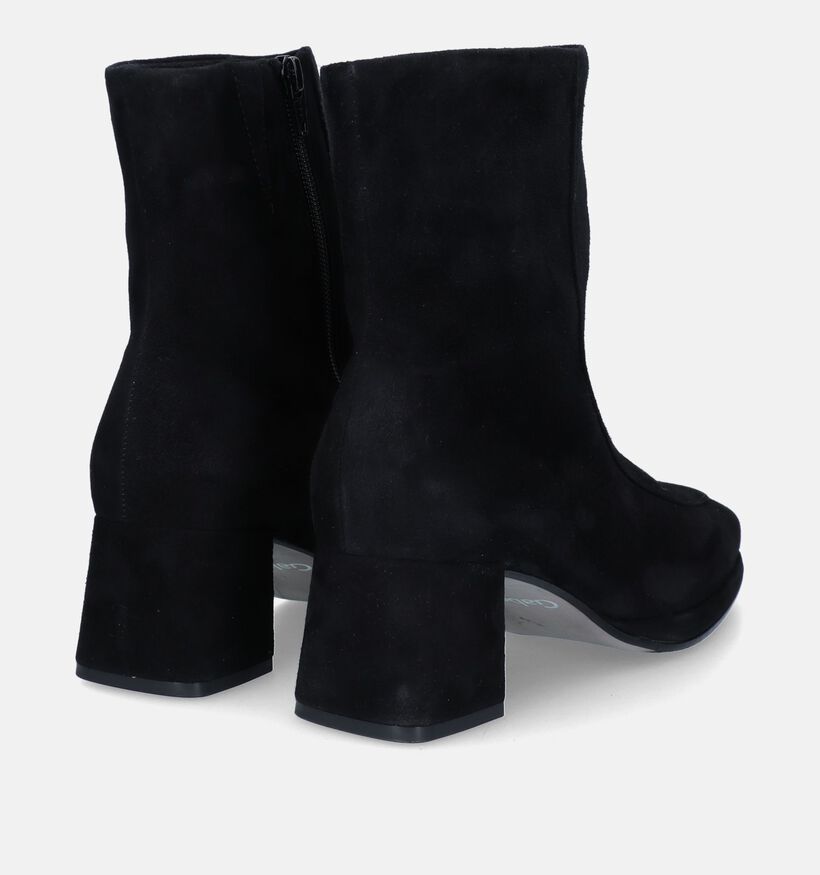 Comfort Bottines &agrave; talons en Noir pour femmes (332501)