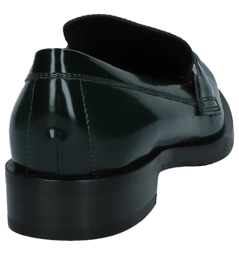 Geox Mocassins en Vert foncé en cuir (223033)