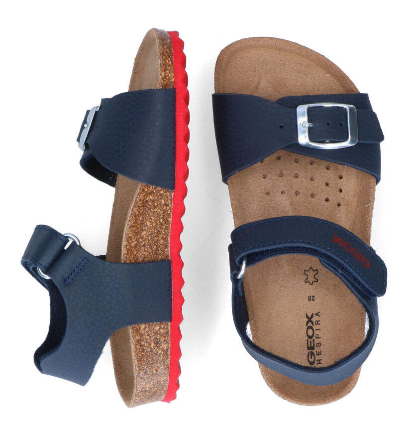 Geox Ghita Blauwe Sandalen in kunstleer (303740)