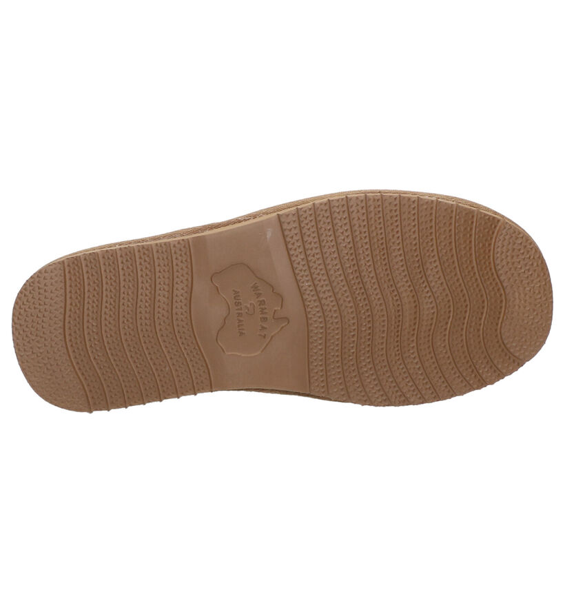 Warmbat Willow Kaki Wollen Hoge pantoffels voor dames (330328)