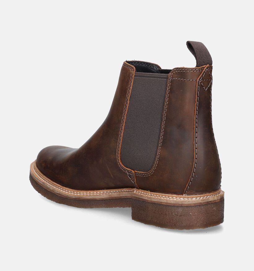 Clarks Clarkdale Easy Chelsea boots en Cognac pour hommes (346668) - pour semelles orthopédiques