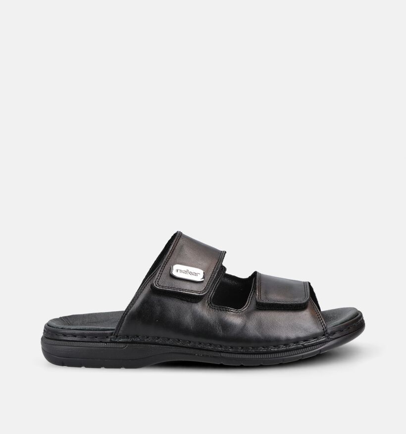 Rieker Zwarte Slippers voor heren (370513)