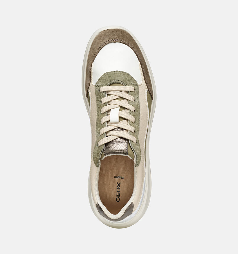 Geox Plummery Groene Sneakers voor dames (378085) - geschikt voor steunzolen