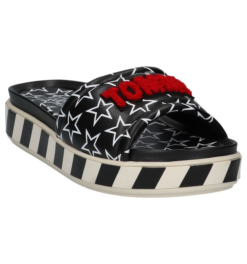 Tommy Hilfiger Zwarte Poolslides, , pdp