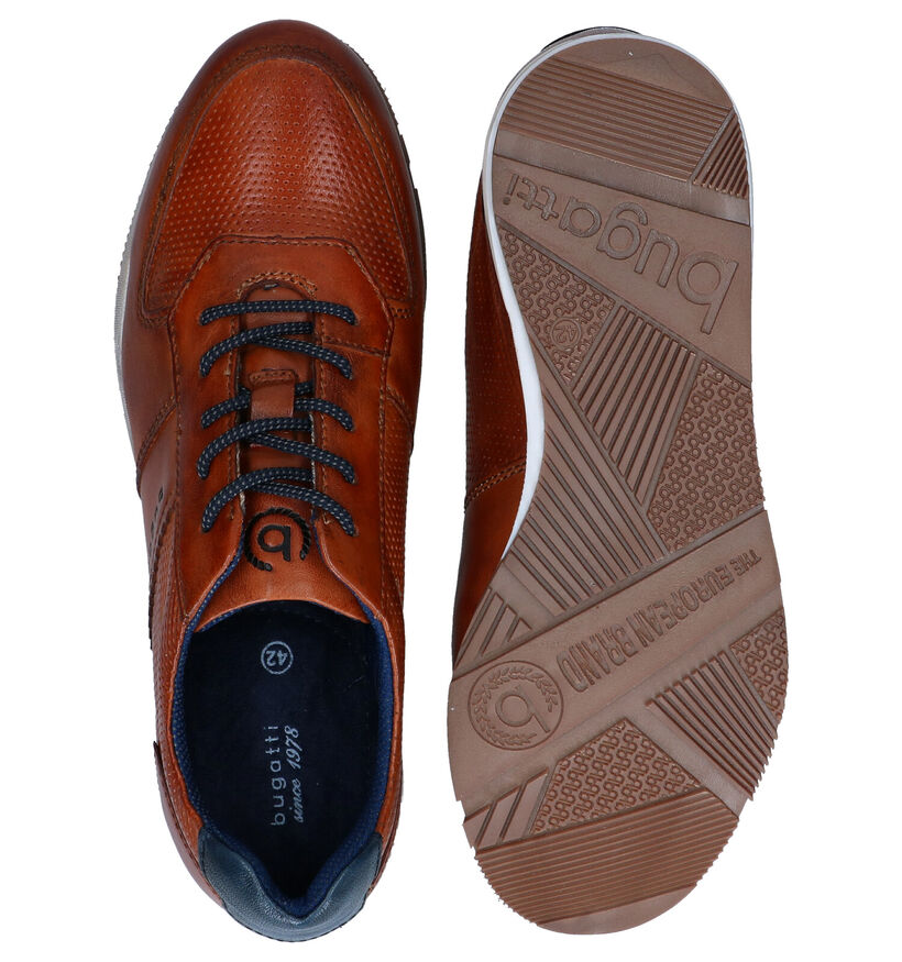 Bugatti Cognac Veterschoenen in leer (285120)