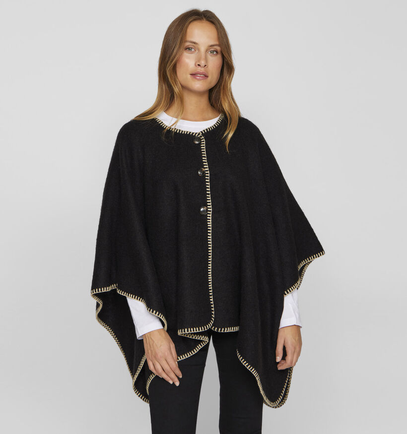 Vila Santel Zwarte Cape voor dames (346099)