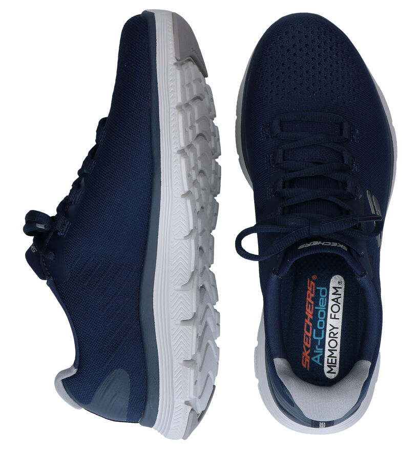 Skechers Flex Advantage Baskets en Bleu en textile (293904)