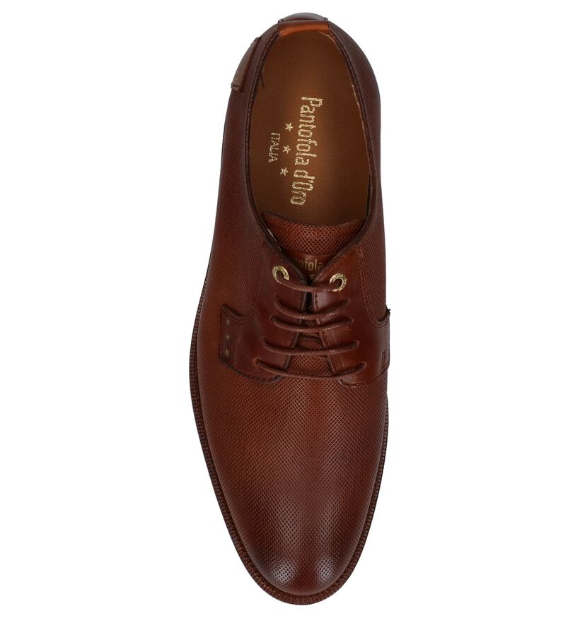 Pantofola d'Oro Fiuggi Low Cognac Geklede Veterschoenen in leer (257415)