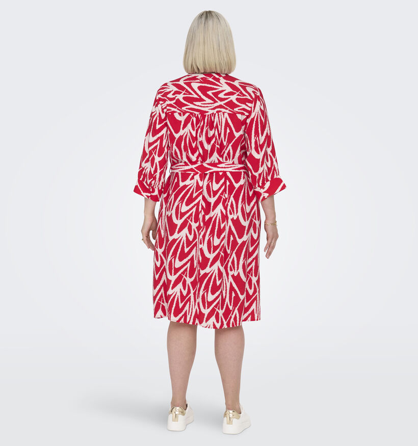 ONLY Carmakoma Olivera Robe chemise en Rouge pour femmes (353236)
