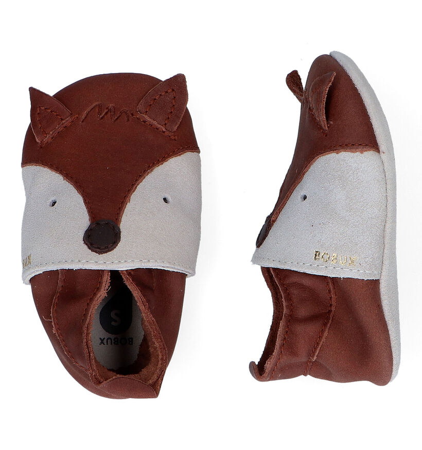 Bobux Foxy Chaussons pour bébé en Marron pour garçons (315037)