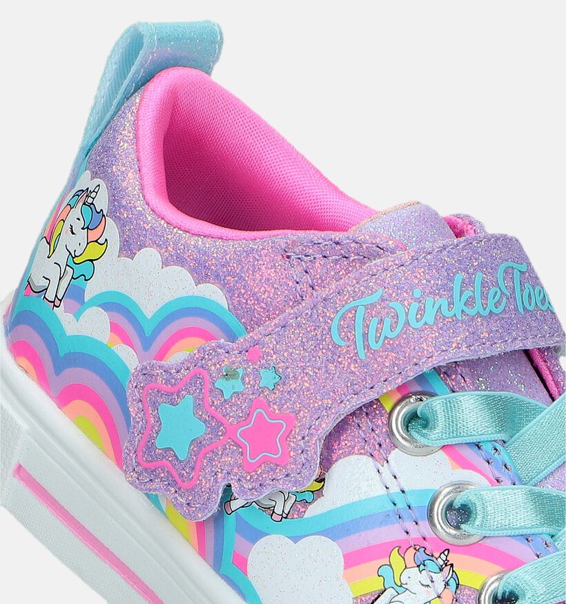 Skechers Twinkle Sparks Jumpin'Clouds Roze Sneakers voor meisjes (335728)