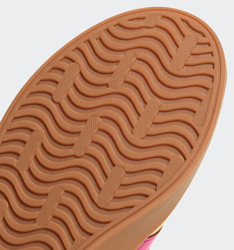 adidas VL Court 3.0 Baskets sportives en Jaune pour femmes (359451) - pour semelles orthopédiques