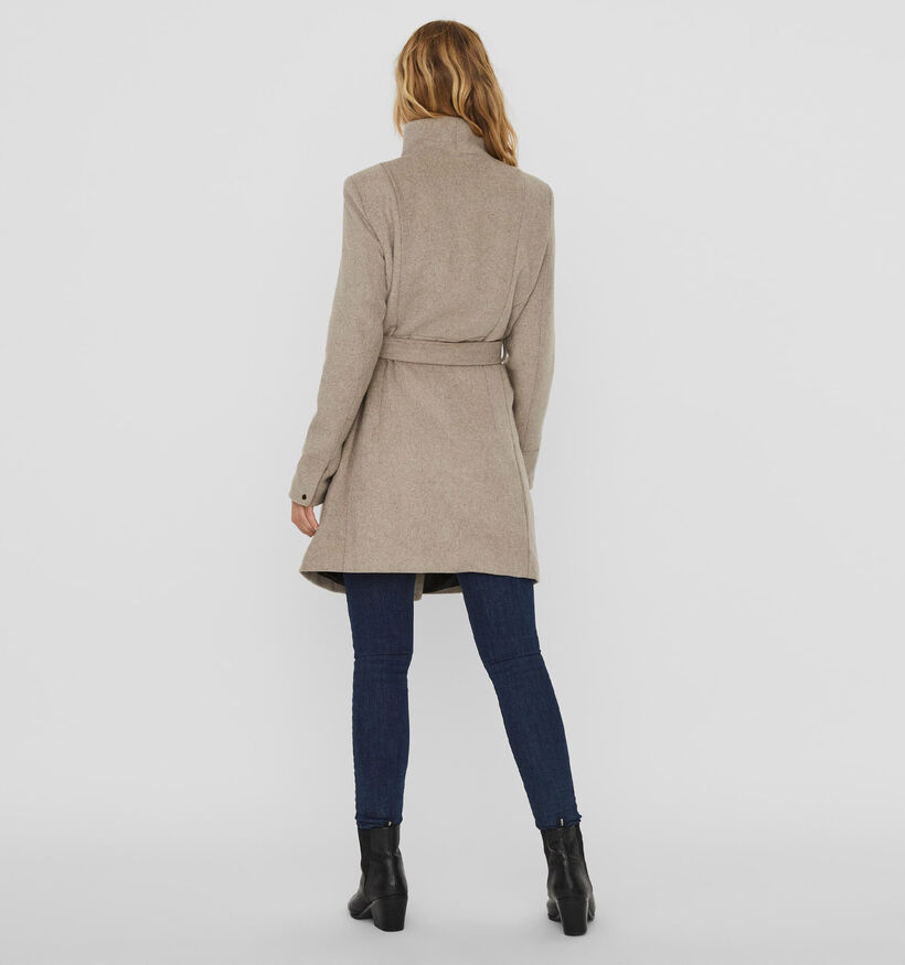 Vero Moda Grijze Halflange wollen jas voor dames (328984)
