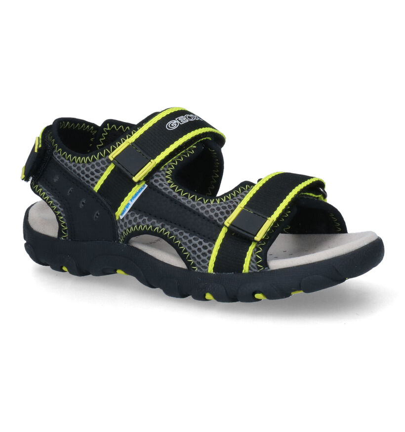 Geox Strada Zwarte Sandalen voor jongens (291777)