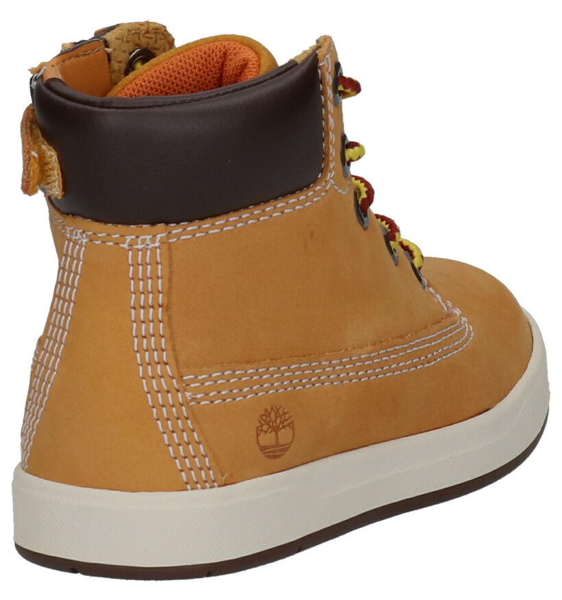 Timberland Davis Square 6 Inch Zwarte Bottines voor jongens (293805) - geschikt voor steunzolen