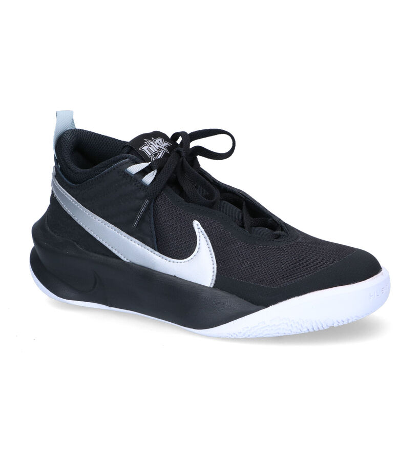 Nike Team Hustle Zwarte Sneakers voor meisjes, jongens (309146)