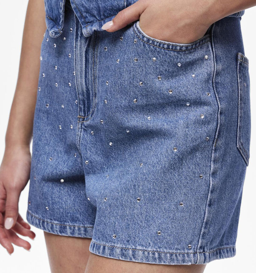Pieces Sky Short en jeans en Bleu pour femmes (342007)