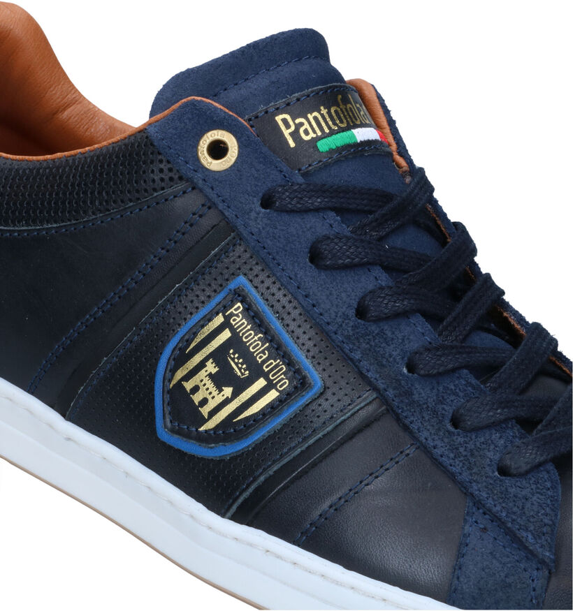 Pantofola d'Oro Torretta Blauwe Veterschoenen voor heren (321728) - geschikt voor steunzolen