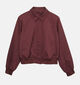 Vero Moda Taylor Manteau court en Bordeaux pour femmes (384481)