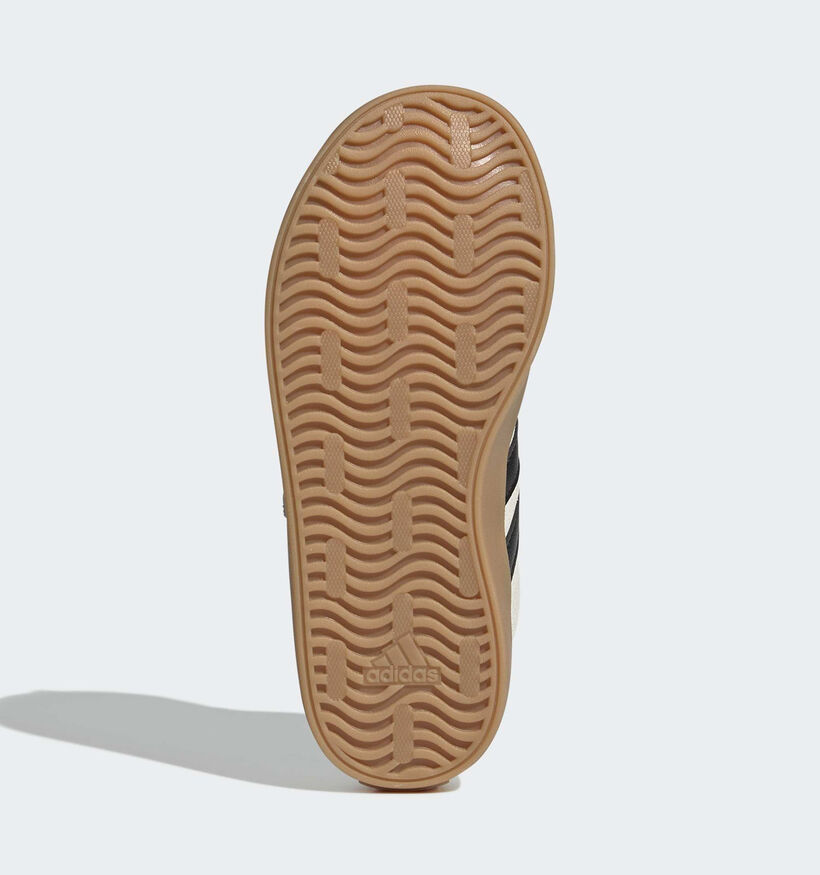 adidas VL Court 3.0 Baskets en Gris/Noir pour filles, gar&ccedil;ons (366788) - pour semelles orthop&eacute;diques