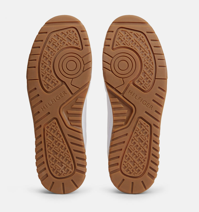 Tommy Hilfiger Basket Core Chaussures &agrave; lacets en Blanc pour hommes (374911) - pour semelles orthop&eacute;diques