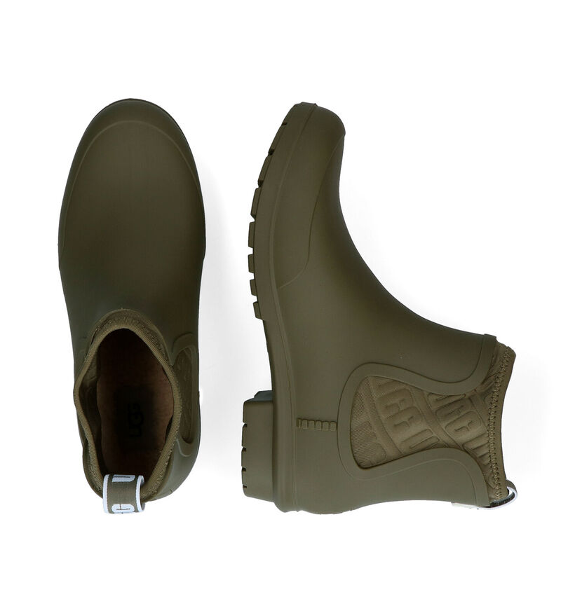 UGG Chevonne Bottes de pluie en Vert kaki en synthétique (294546)