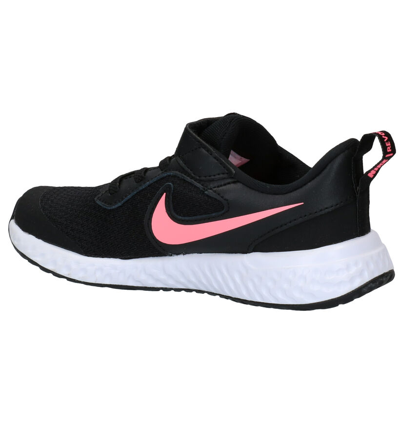 Nike Revolution Baskets en Gris en cuir (291161)