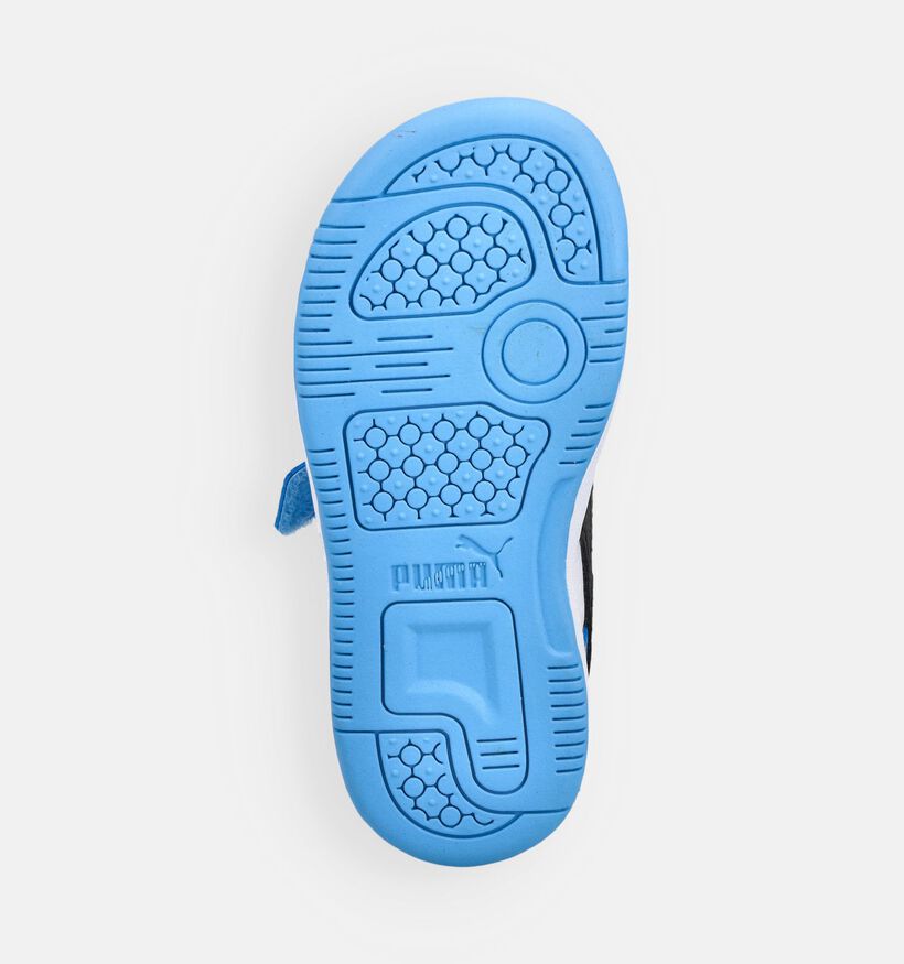 Puma Rebound V6 Lichtblauwe Sneakers voor meisjes, jongens (366637) - geschikt voor steunzolen