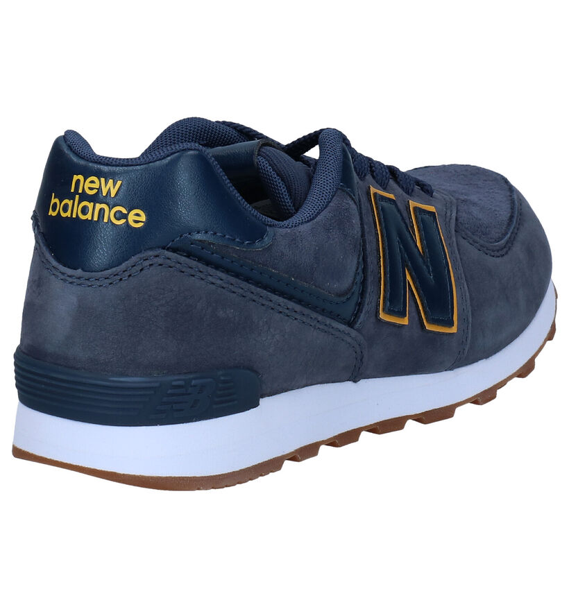 New Balance GC574 Baskets en Bleu en daim (276823)