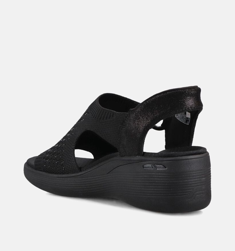 Skechers Pier Lite Park Path Zwarte Sandalen voor dames (371235)