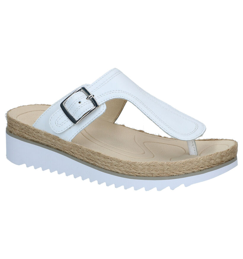 Gabor Best Fitting Witte Teenslippers in leer (287971)