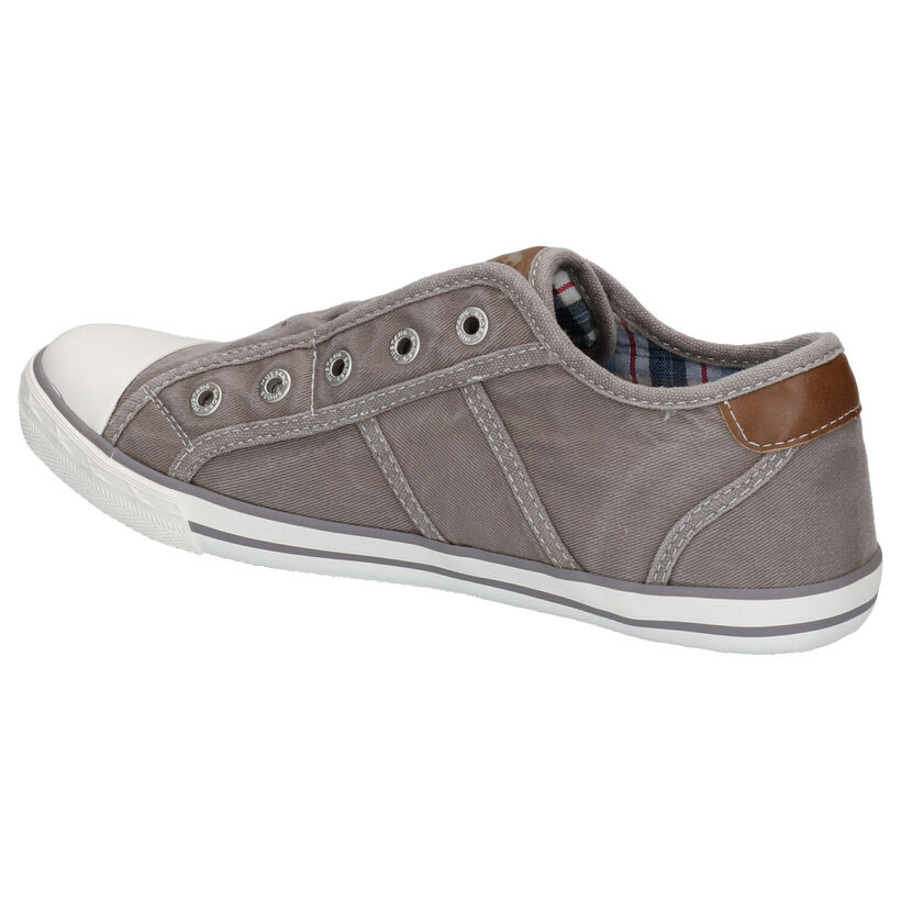 Mustang Slip-ons en Bleu foncé en textile (303683)