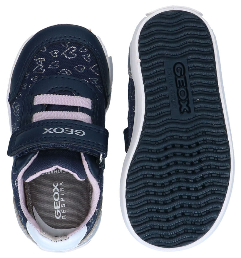 Geox Gisli Baskets en Bleu en simili cuir (286930)