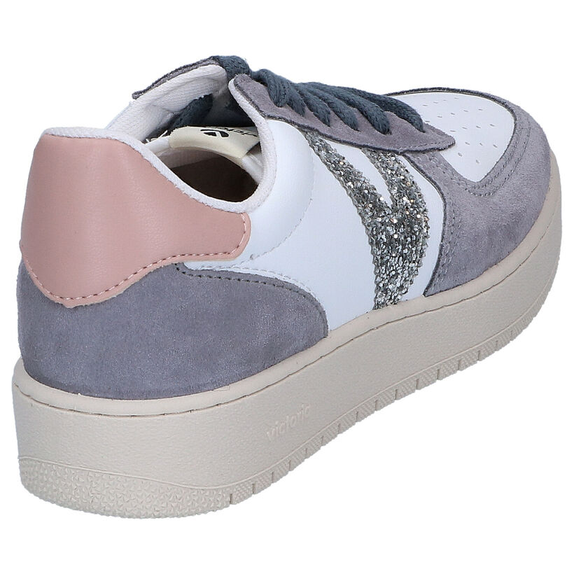 Victoria Grijze Sneakers in kunstleer (297891)