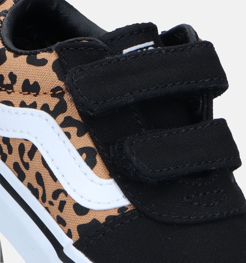 Vans Ward TD Cheetah Zwarte Sneakers voor meisjes, jongens (336889)