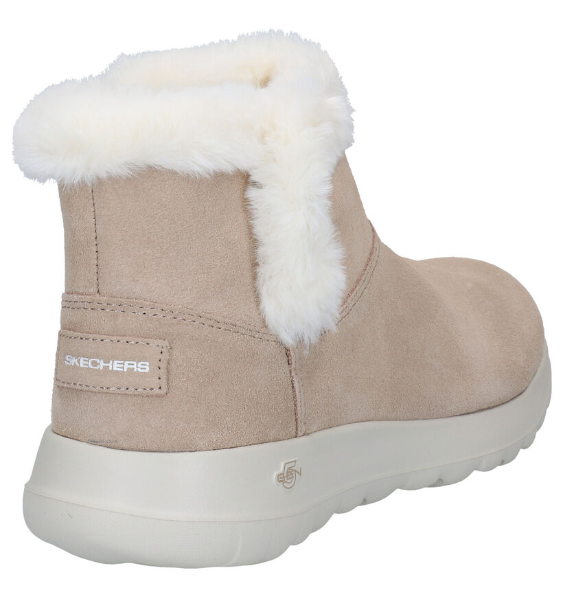 Skechers ON-THE-GO Bottines en Beige en nubuck (277910)