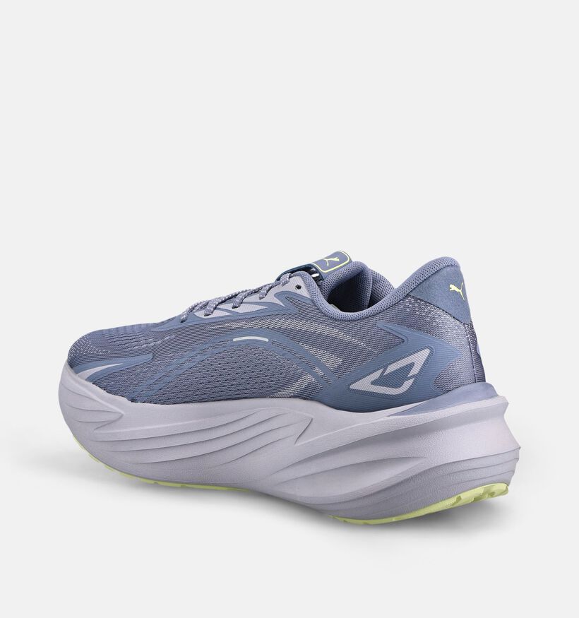 Puma Maxima Pro Chaussures de course en Bleu/Jaune pour hommes (366605) - pour semelles orthop&eacute;diques