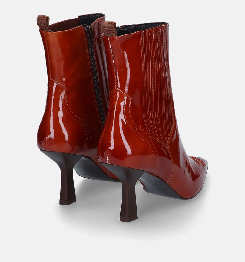 Zinda Bottines à talons en Cognac pour femmes (317221)