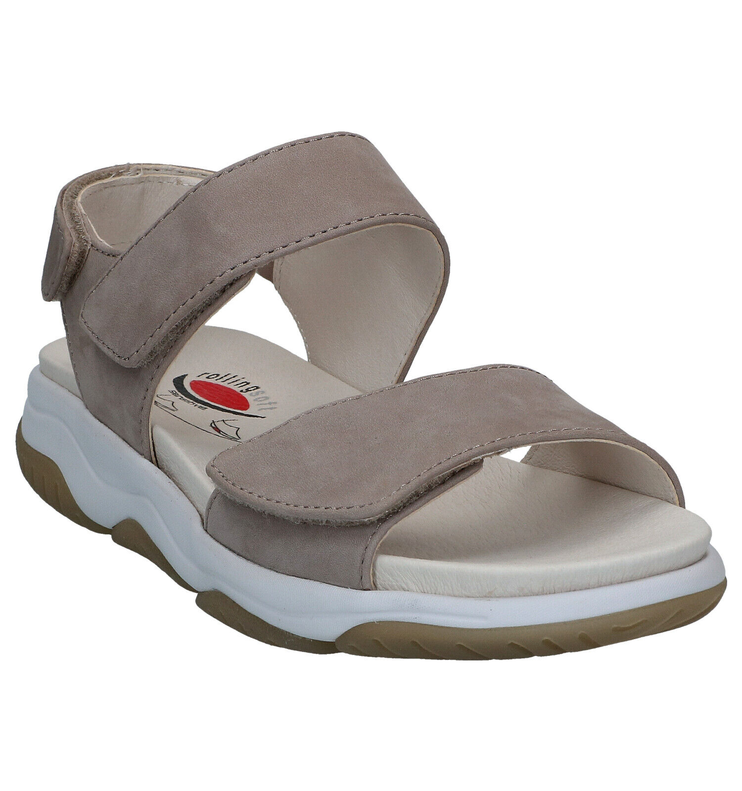Gabor Rollingsoft Taupe Sandalen Dames Sandalen Online op TORFS.BE