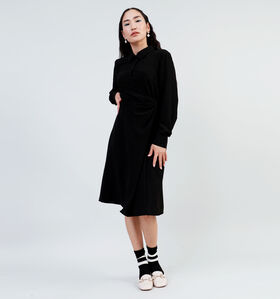 JDY Rizz Wrap Shirt Robe en Noir pour femmes (338155)