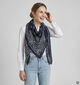 Laurent David Grote Blauwe Sjaal Westernlook voor dames (384115)