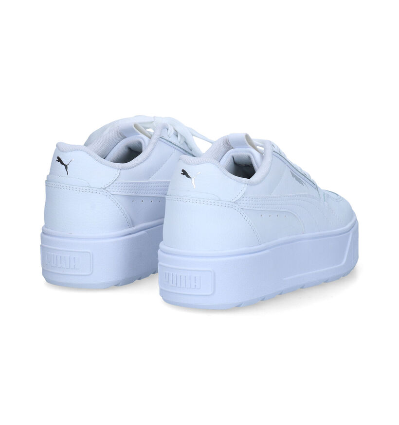 Puma Karmen Rebelle Jr Baskets en Blanc en cuir (311281)