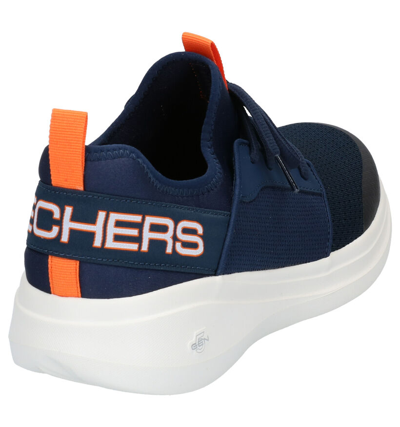 Skechers Go Run Blauwe Slip-on Sneakers in stof (272837)