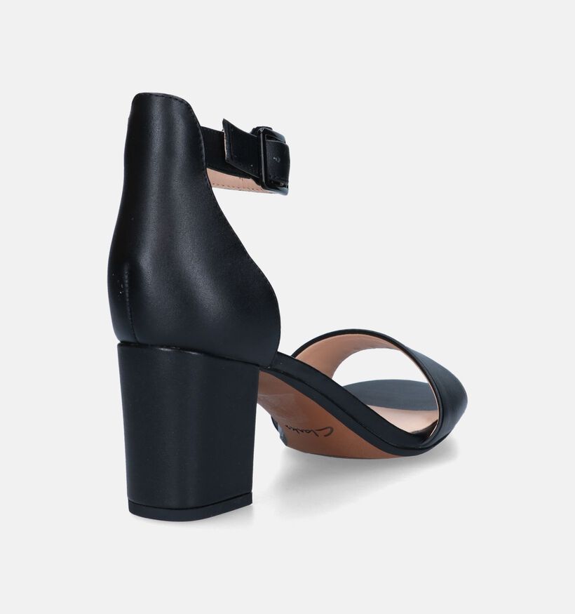 Clarks Deva Mae Sandales en Noir pour femmes (321783)